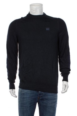 Мъжки пуловер BOSS, Размер XL, Цвят Син, Вълна, Цена 107,07 лв.