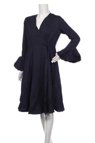 Kleid Ella, Größe L, Farbe Blau, 60% Polyester, 35% Viskose, 5% Elastan, Preis 22,96 €