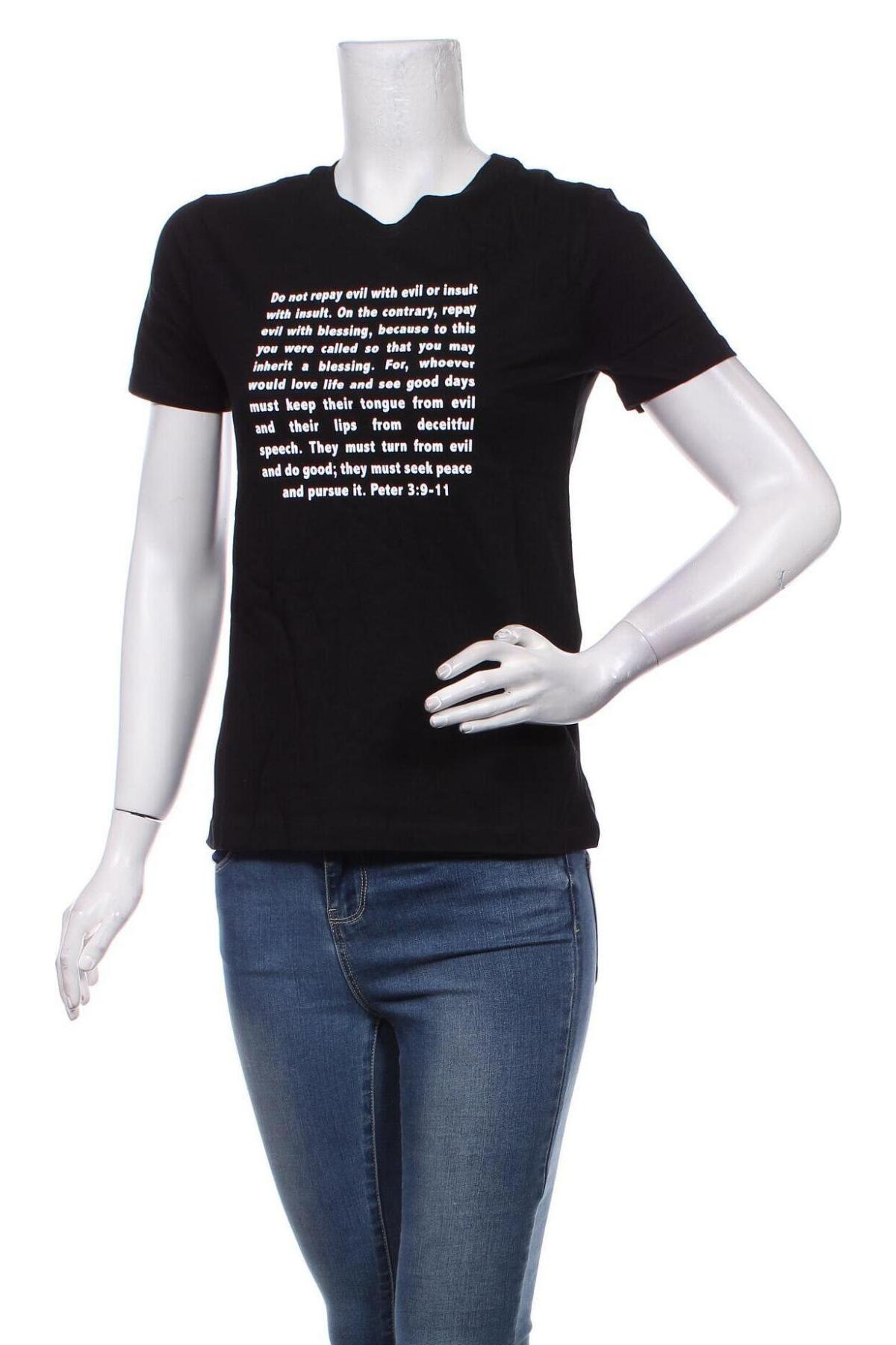 Γυναικείο t-shirt Forever 21, Μέγεθος S, Χρώμα Μαύρο, Βαμβάκι, Τιμή 10,05 €