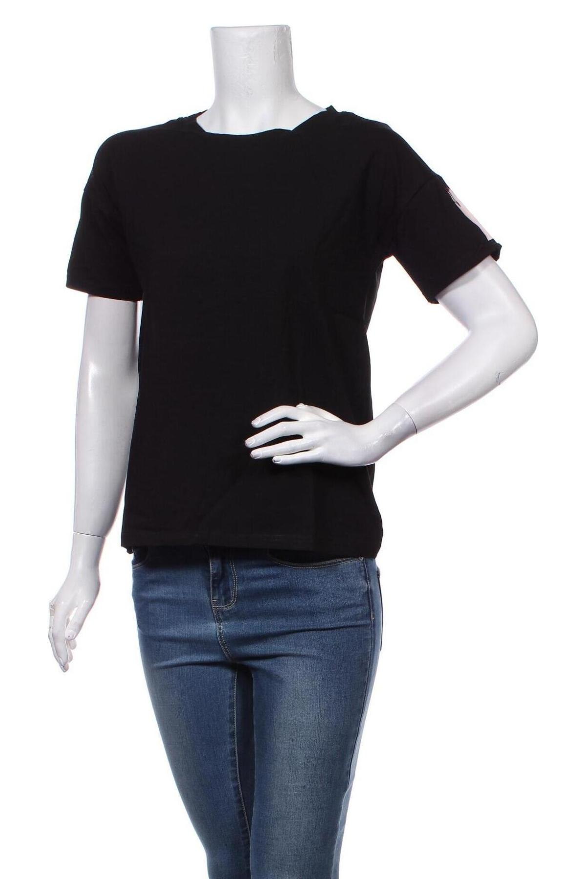 Γυναικείο t-shirt Ginger, Μέγεθος L, Χρώμα Μαύρο, 95% βαμβάκι, 5% ελαστάνη, Τιμή 8,94 €