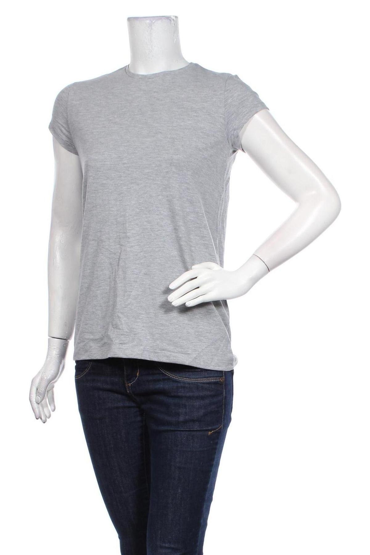 Γυναικείο t-shirt Ginger, Μέγεθος M, Χρώμα Γκρί, 95% βαμβάκι, 5% ελαστάνη, Τιμή 8,24 €