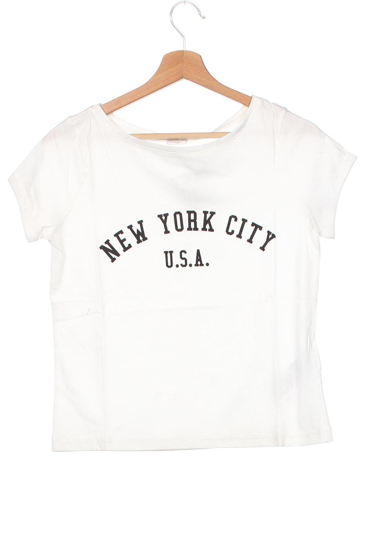 Γυναικείο t-shirt Jacqueline De Yong, Μέγεθος XS, Χρώμα Λευκό, Βαμβάκι, Τιμή 20,10 €