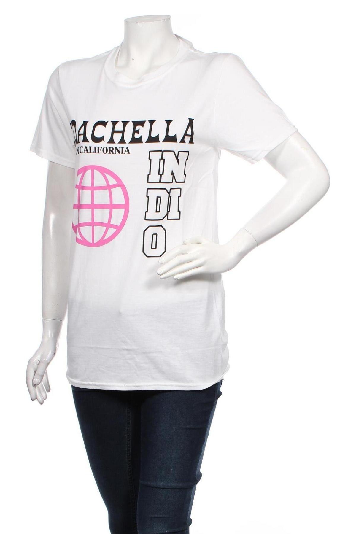 Γυναικείο t-shirt Missguided, Μέγεθος S, Χρώμα Λευκό, Βαμβάκι, Τιμή 10,05 €