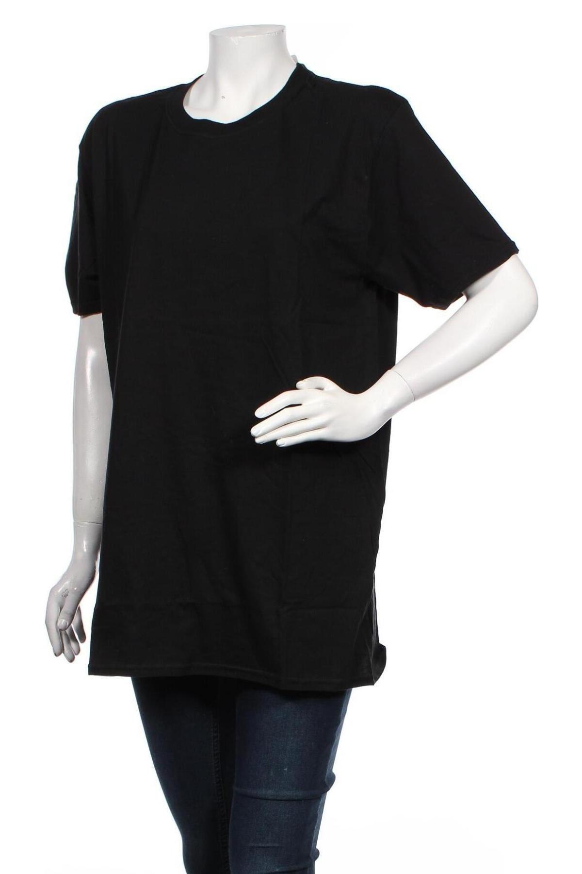 Γυναικείο t-shirt Missguided, Μέγεθος L, Χρώμα Μαύρο, Βαμβάκι, Τιμή 10,05 €