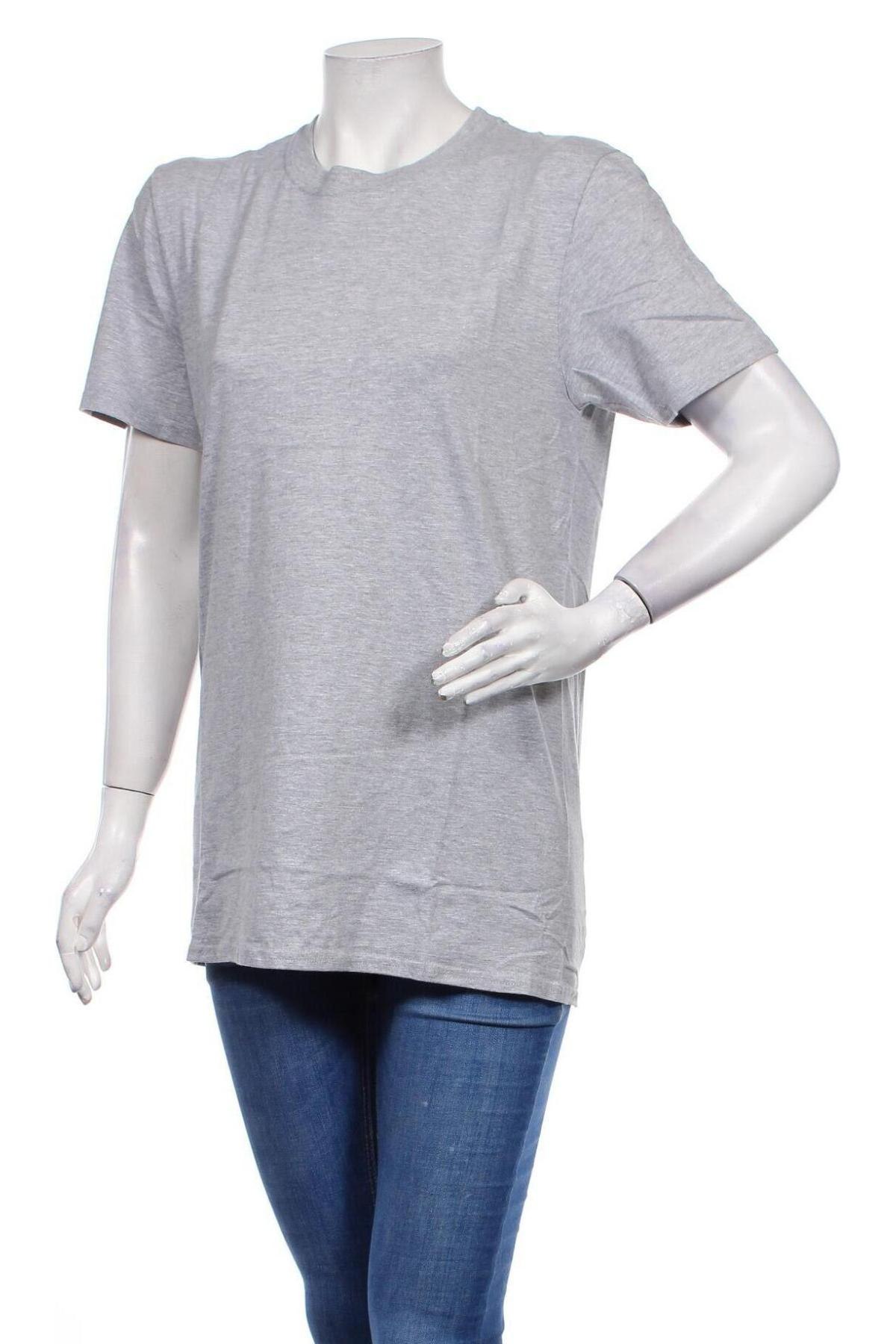 Γυναικείο t-shirt Missguided, Μέγεθος M, Χρώμα Γκρί, Βαμβάκι, Τιμή 7,04 €
