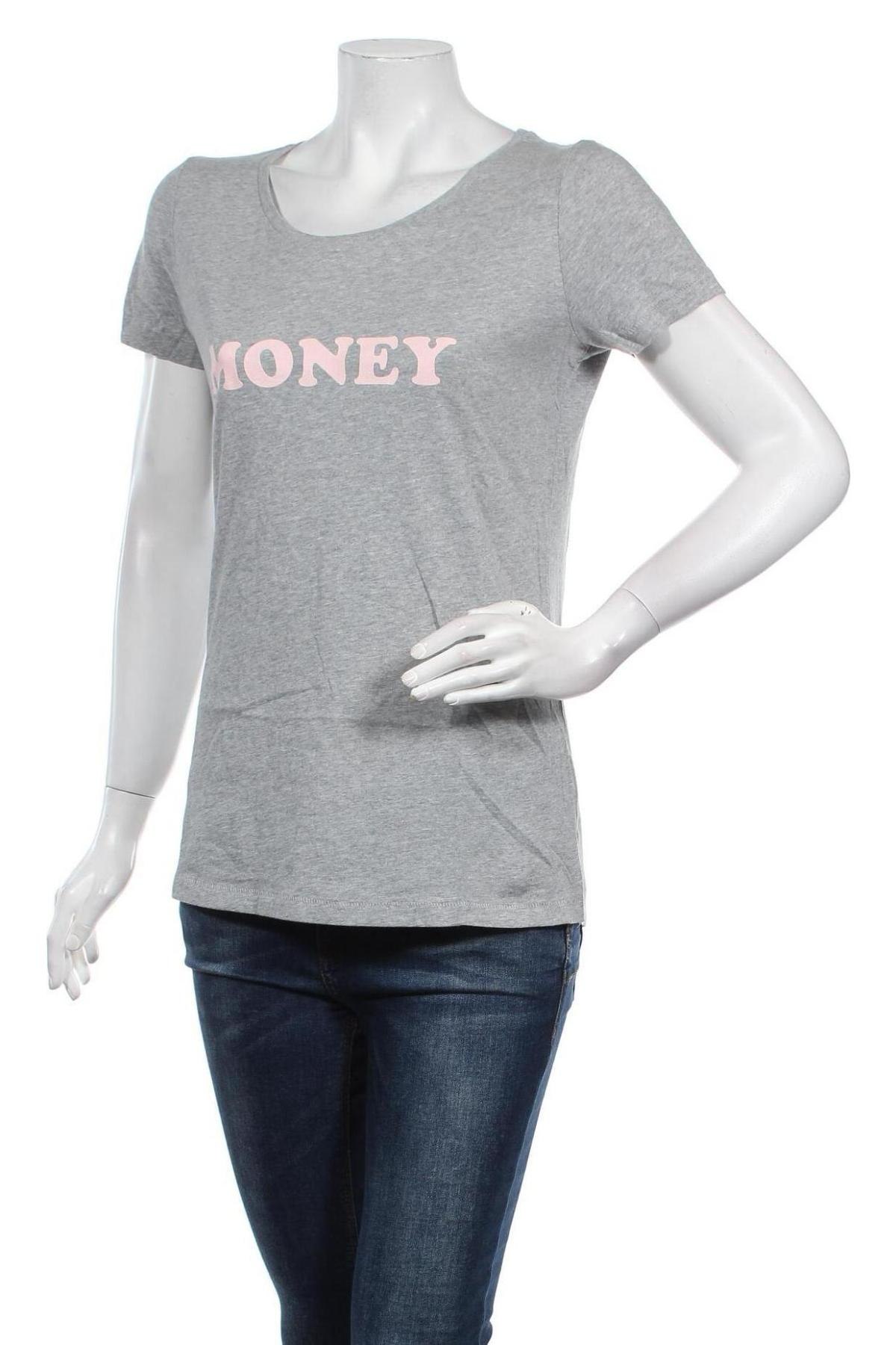 Γυναικείο t-shirt STANLEY/STELLA, Μέγεθος M, Χρώμα Γκρί, Βαμβάκι, Τιμή 8,24 €