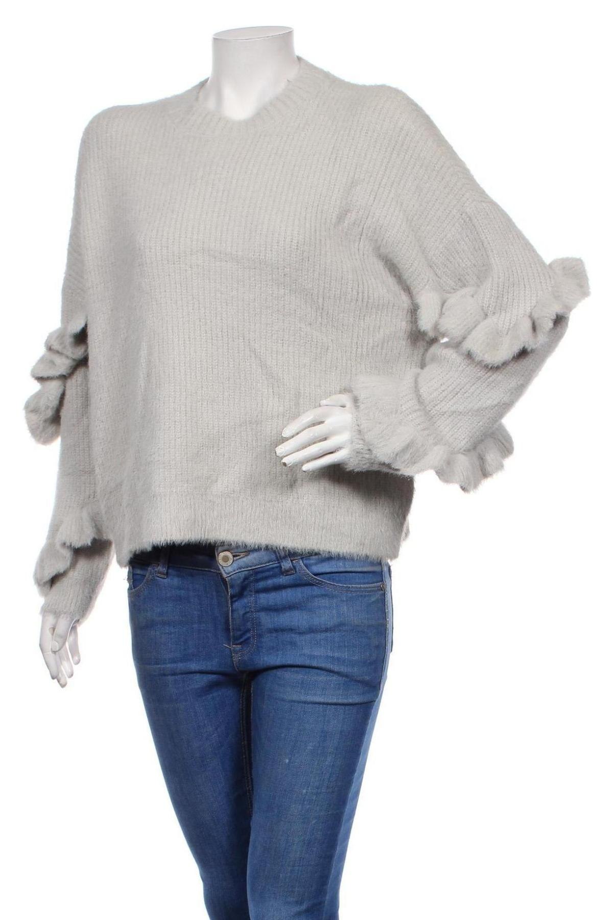 Γυναικείο πουλόβερ Miss Selfridge, Μέγεθος L, Χρώμα Γκρί, 64% πολυαμίδη, 36%ακρυλικό, Τιμή 19,67 €