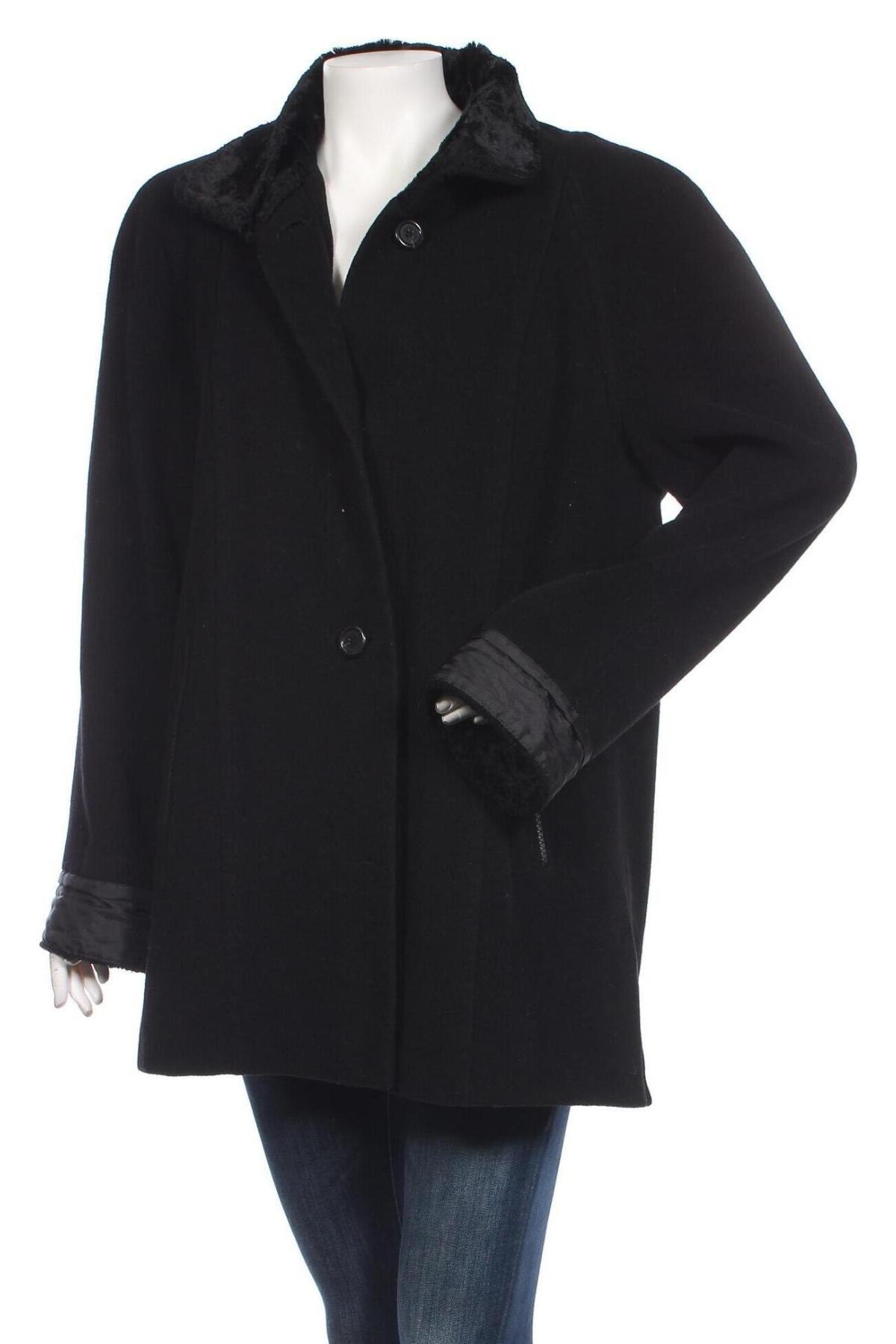 Дамско палто Barbara Lebek, Размер M, Цвят Черен, Цена 94,00 лв.