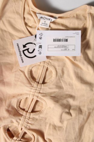 Дамска блуза Monki, Размер S, Цвят Бежов, Цена 7,77 лв.