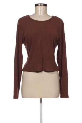 Дамска блуза SHEIN, Размер XL, Цвят Кафяв, Цена 7,13 лв.