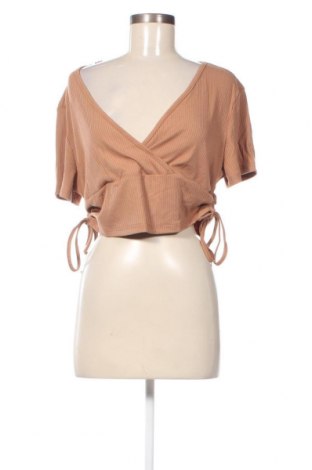 Дамска блуза SHEIN, Размер XL, Цвят Кафяв, Цена 5,27 лв.