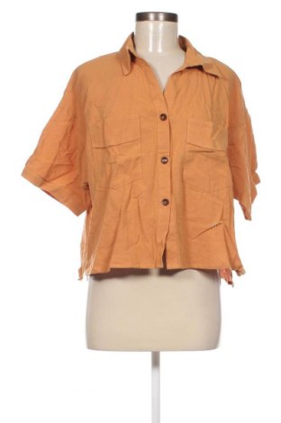Γυναικείο πουκάμισο SHEIN, Μέγεθος XL, Χρώμα  Μπέζ, Τιμή 4,33 €