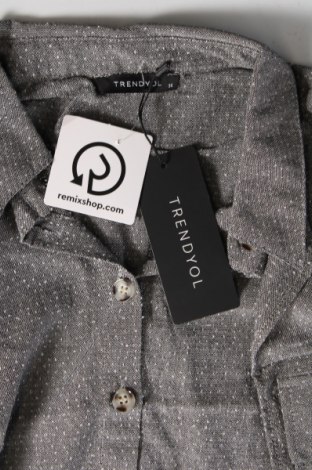 Γυναικείο πουκάμισο Trendyol, Μέγεθος S, Χρώμα Γκρί, Τιμή 3,71 €