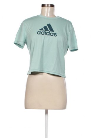 Γυναικείο t-shirt Adidas, Μέγεθος S, Χρώμα Πράσινο, Τιμή 29,90 €