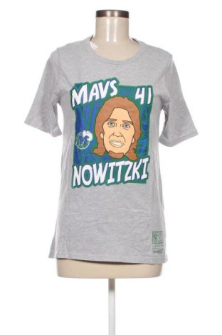 Γυναικείο t-shirt Mitchell & Ness, Μέγεθος L, Χρώμα Γκρί, Τιμή 7,48 €