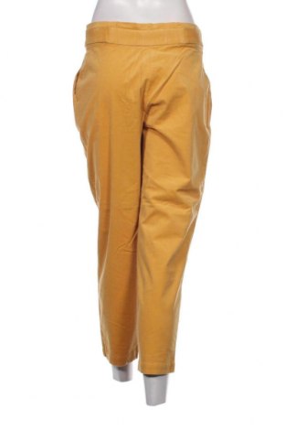 Pantaloni de velvet de femei Re.draft, Mărime M, Culoare Galben, Preț 31,48 Lei