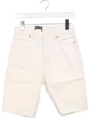 Pantaloni scurți de femei Monki, Mărime XS, Culoare Alb, Preț 31,32 Lei
