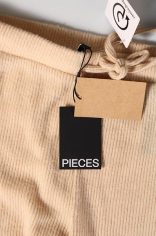 Pantaloni de femei Pieces, Mărime L, Culoare Bej, Preț 28,42 Lei