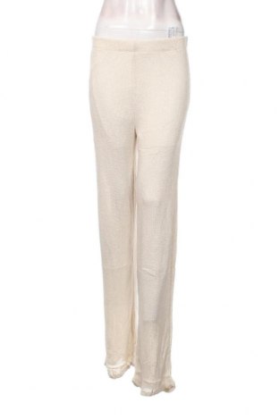 Γυναικείο παντελόνι Pull&Bear, Μέγεθος M, Χρώμα Εκρού, Τιμή 4,98 €
