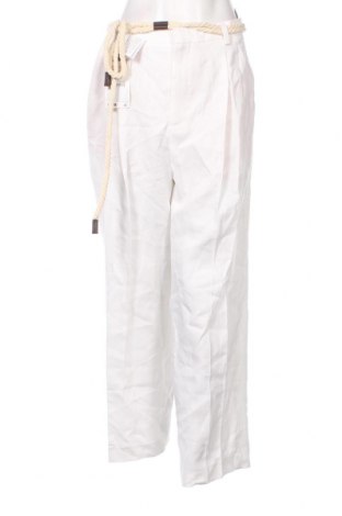 Pantaloni de femei Zara, Mărime XL, Culoare Alb, Preț 79,93 Lei