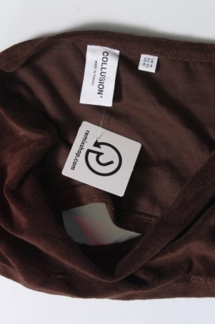 Γυναικείο αμάνικο μπλουζάκι Collusion, Μέγεθος L, Χρώμα Καφέ, Τιμή 2,92 €