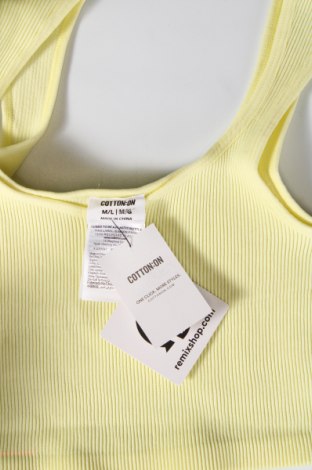 Γυναικείο αμάνικο μπλουζάκι Cotton On, Μέγεθος M, Χρώμα Κίτρινο, Τιμή 3,03 €