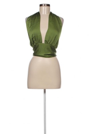 Γυναικείο αμάνικο μπλουζάκι Gina Tricot, Μέγεθος L, Χρώμα Πράσινο, Τιμή 4,59 €