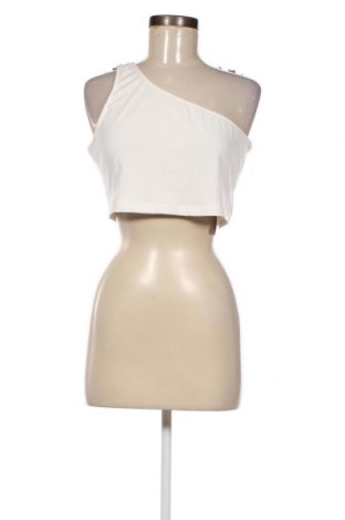 Γυναικείο αμάνικο μπλουζάκι Glamour, Μέγεθος L, Χρώμα Λευκό, Τιμή 2,81 €