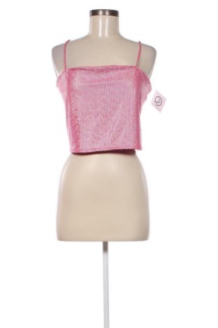 Γυναικείο αμάνικο μπλουζάκι Monki, Μέγεθος L, Χρώμα Ρόζ , Τιμή 4,31 €