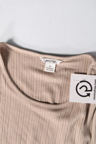 Tricou de damă Monki, Mărime XL, Culoare Bej, Preț 13,75 Lei