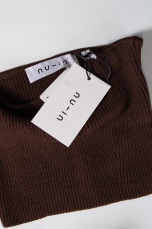 Γυναικείο αμάνικο μπλουζάκι NU-IN, Μέγεθος M, Χρώμα Καφέ, Τιμή 4,34 €