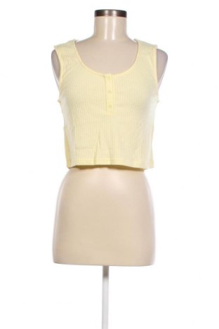 Γυναικείο αμάνικο μπλουζάκι Pieces, Μέγεθος L, Χρώμα Κίτρινο, Τιμή 3,06 €