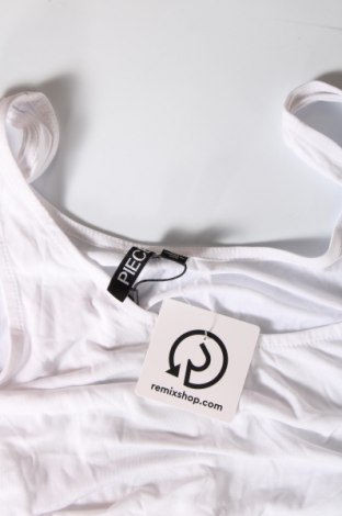 Γυναικείο αμάνικο μπλουζάκι Pieces, Μέγεθος M, Χρώμα Λευκό, Τιμή 13,92 €