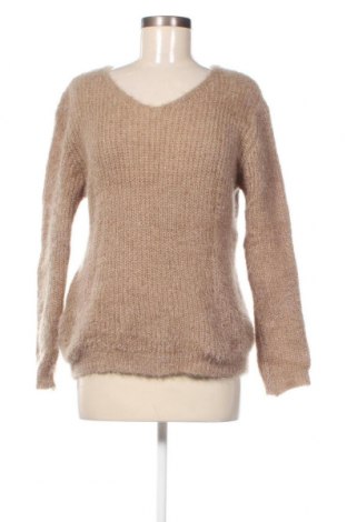Дамски пуловер, Размер M, Цвят Бежов, Цена 5,80 лв.