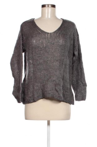 Γυναικείο πουλόβερ Made In Italy, Μέγεθος L, Χρώμα Γκρί, Τιμή 2,33 €
