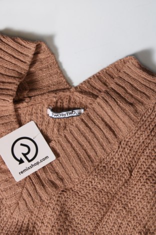 Дамски пуловер Two by Two, Размер L, Цвят Бежов, Цена 5,72 лв.