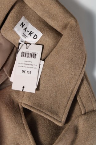 Palton de femei NA-KD, Mărime S, Culoare Maro, Preț 470,29 Lei