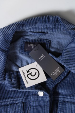 Γυναικείο μπουφάν Marks & Spencer, Μέγεθος M, Χρώμα Μπλέ, Τιμή 16,16 €