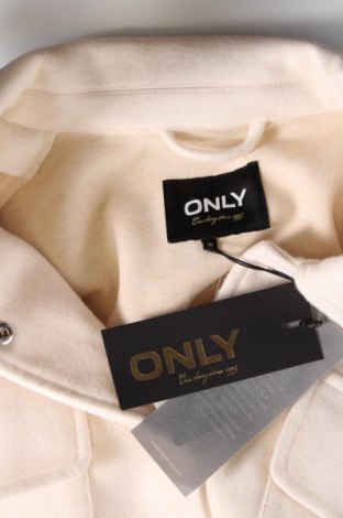 Γυναικείο μπουφάν ONLY, Μέγεθος M, Χρώμα Εκρού, Τιμή 17,33 €