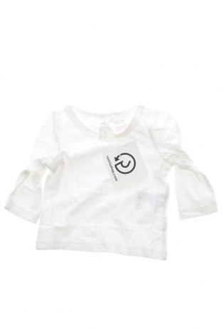 Kinder Shirt H&M, Größe 1-2m/ 50-56 cm, Farbe Weiß, Preis 4,12 €