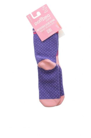 Детски чорапи Pompea, Размер 4-5y/ 110-116 см, Цвят Лилав, Цена 22,00 лв.