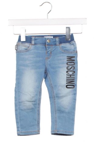 Dziecięce jeansy Moschino, Rozmiar 12-18m/ 80-86 cm, Kolor Niebieski, Cena 161,21 zł