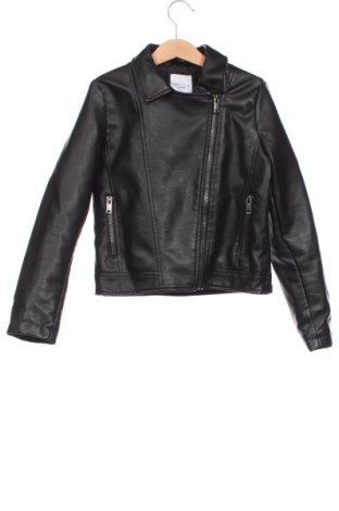 Kinder Lederjacke Sinsay, Größe 8-9y/ 134-140 cm, Farbe Schwarz, Preis 21,48 €