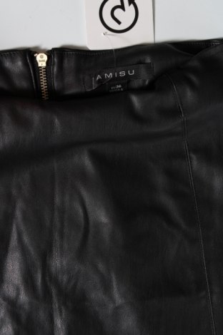 Δερμάτινη φούστα Amisu, Μέγεθος S, Χρώμα Μαύρο, Τιμή 1,78 €