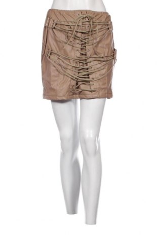 Kožená sukňa  SHEIN, Veľkosť L, Farba Béžová, Cena  3,56 €