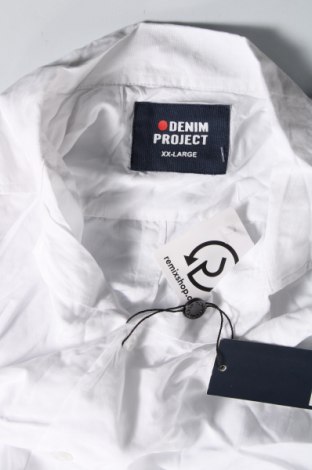 Cămașă de bărbați Denim Project, Mărime XXL, Culoare Alb, Preț 236,84 Lei