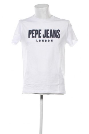 Herren T-Shirt Pepe Jeans, Größe S, Farbe Weiß, Preis 26,80 €