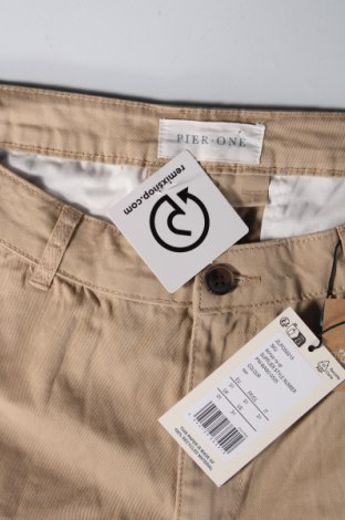 Мъжки къс панталон Pier One, Размер M, Цвят Бежов, Цена 40,00 лв.