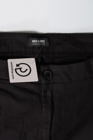 Мъжки панталон Only & Sons, Размер XL, Цвят Черен, Цена 46,00 лв.