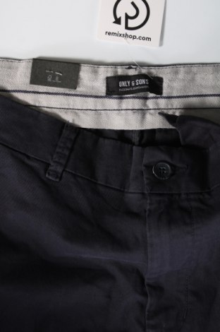 Pantaloni de bărbați Only & Sons, Mărime L, Culoare Albastru, Preț 151,32 Lei
